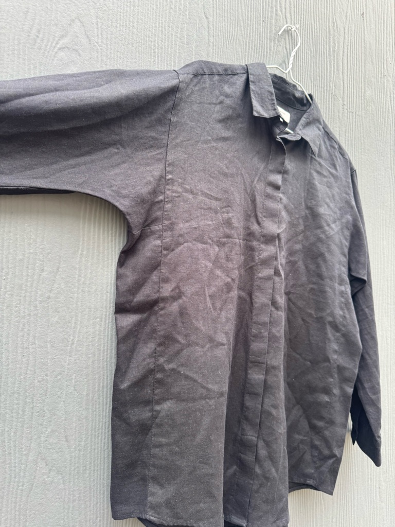 Touch Brand Women’s Black Collared Button Down Shirt Size Lg